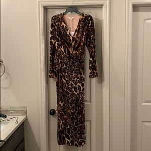 Brand New Velvet WAYF Animal Print Dress